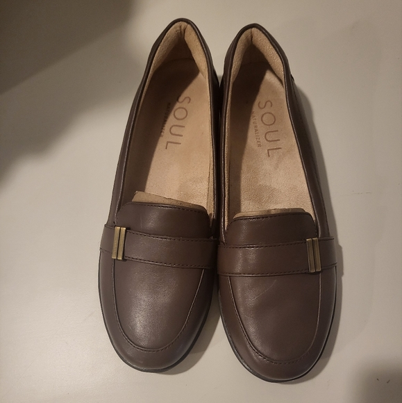 Soul by Naturalizer Womans Slip On Kentley Brown Loafers Size 7 - Picture 1 of 6